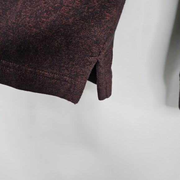 Men's VAN HEUSEN Flex Quarter Zip Long Sleeve Sweater Shirt MAROON RED size XXL - Picture 7 of 7